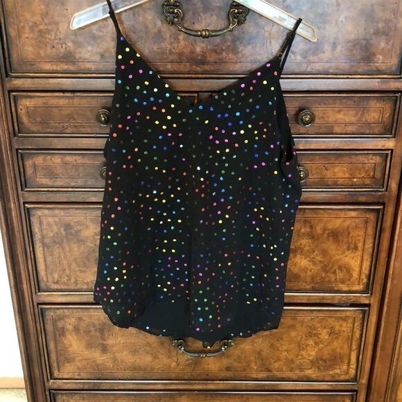 Express Multi Colored Polka Dot Tank Top - Picture 4 of 7